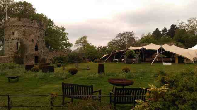 stretch tent for the wedding of Rachel 6th may 2017