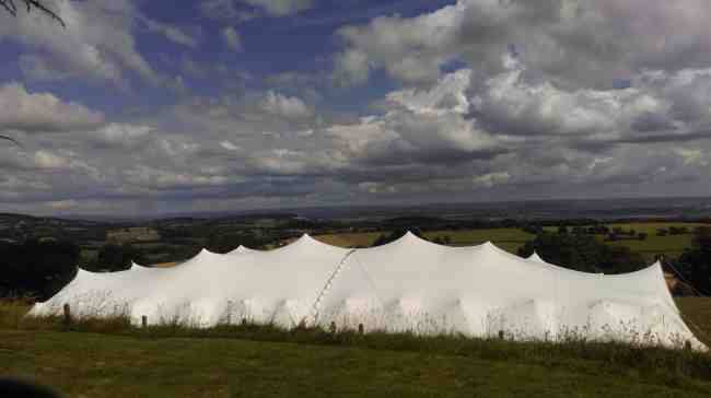 Kirsty's wedding tent at The Wilderness Center Kirsty's wedding at The Wilderness Center