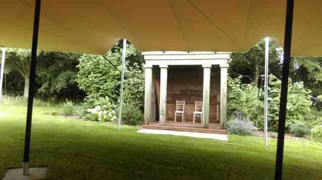 View from inside of the licensed ceremony space